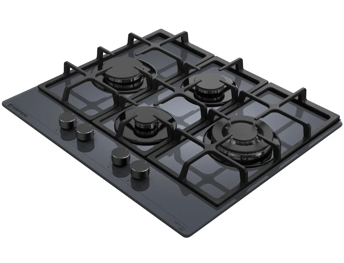 Газовая варочная панель Meferi MGH604GR GLASS ULTRA