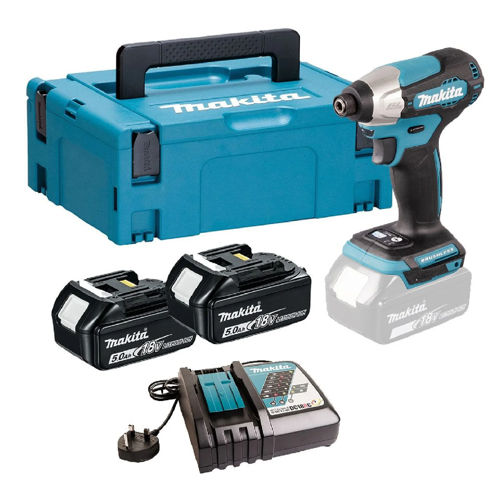 Шуруповерт Makita DTD157RTJ аккум. патрон:квад.1/4" (кейс в комплекте)