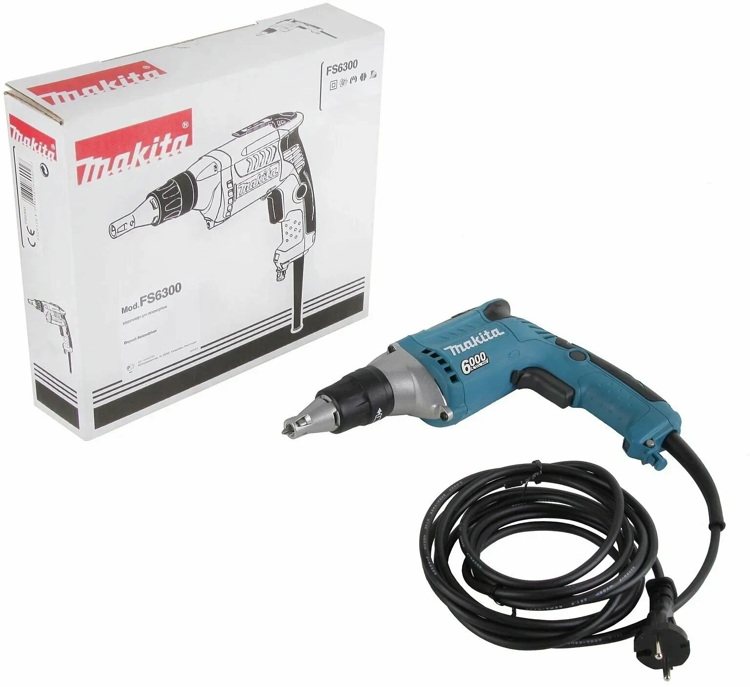 Шуруповерт Makita FS6300 570Вт патрон:шестигр.1/4"
