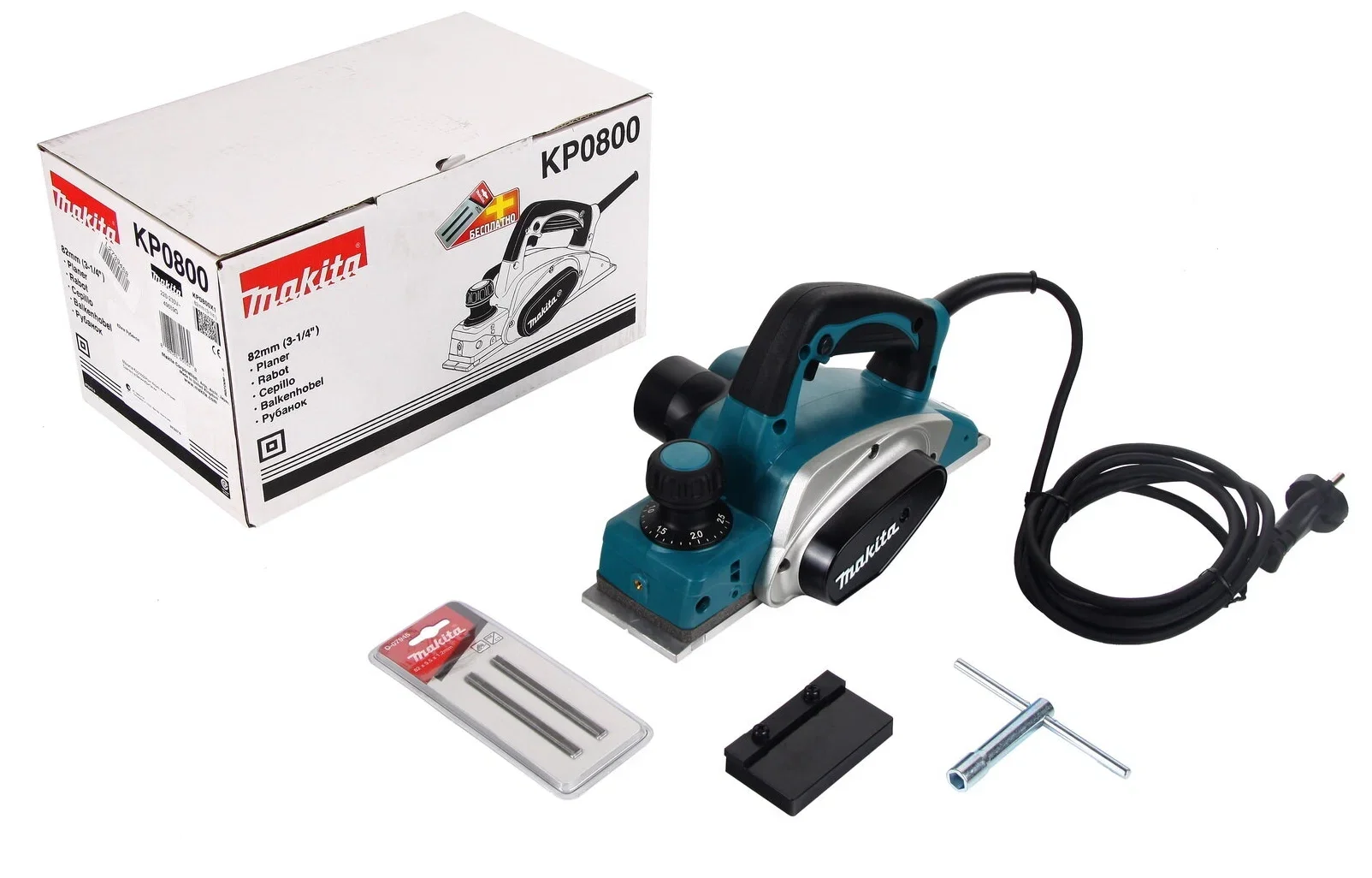 Рубанок Makita KP0800 620Вт 82мм 17000об/мин