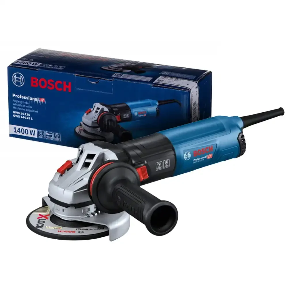 Углошлифовальная машина Bosch GWS 14-125 S 1400Вт 11500об/мин рез.шпин.:M14 d=125мм (06017D0100)