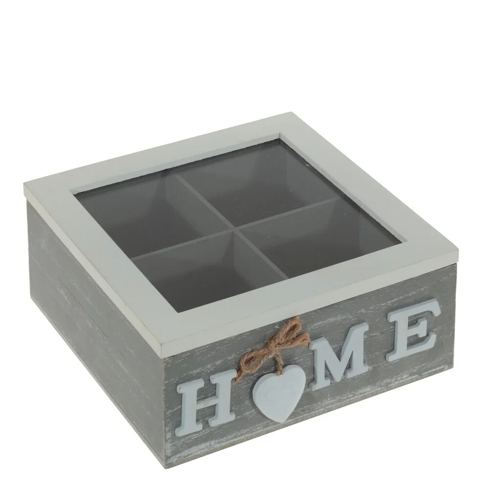 Шкатулка для чайных пакетиков, L18,5 W18,5 H9 см