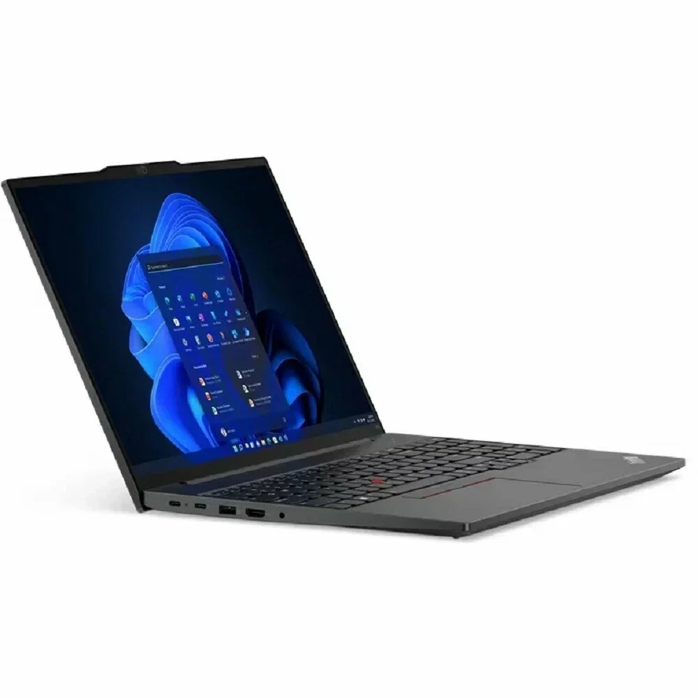 Ноутбук Lenovo ThinkPad E16 G2 16" (1920x1200) IPS, Ryzen 5 7535HS, 16Gb DDR5,512Gb SSD, AMD Radeon, FHD Cam, RTL8852BE,FPR,3 Cell 47Whr, BKLT KB ENG,