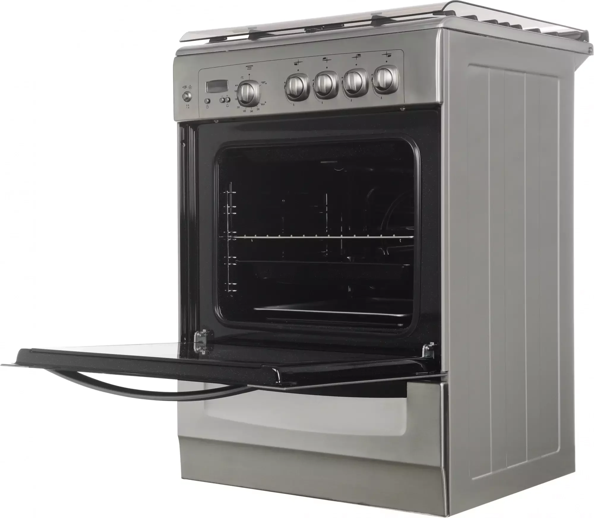 Плита газовая GEFEST 6100-03 0004 (Электроподжиг, часы, гриль, ГК дух 60x60x85 см)