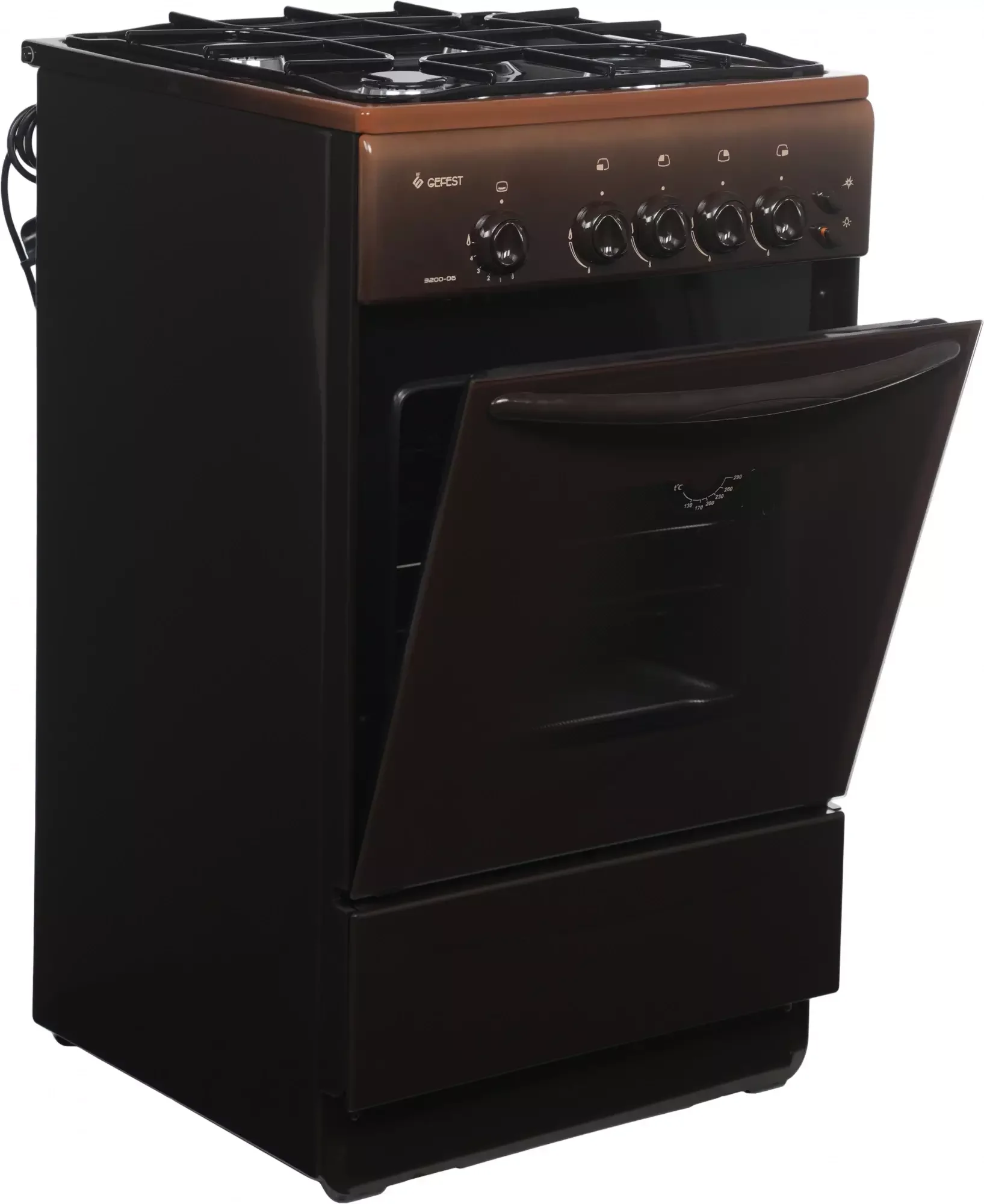 Плита Газовая Gefest ПГ 3200-06 К36 коричневый (без крышки) реш.сталь 50*53*85 полный ГК