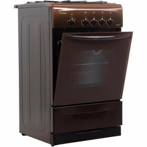 Плита газовая Gefest ПГ 3200-08 К19 коричневый реш.сталь ГК духовки, 85*53*50