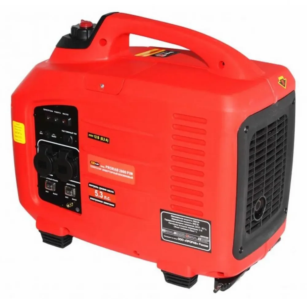 Генератор бензиновый PROKRESS POWER PG 2800iS инверторный 2.7/2,3кВт 220Вт Р/З бак 6л 21кг в кожухе