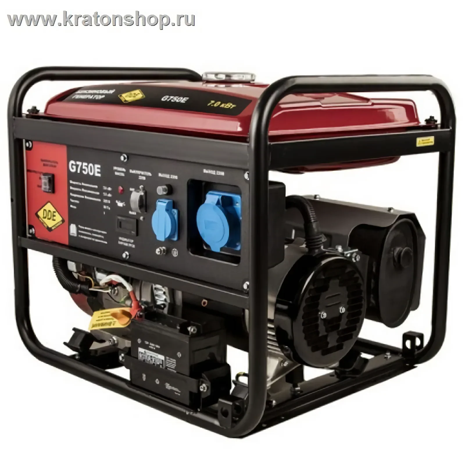 Генератор бензиновый PROKRESS POWER PG 7500i-7L инве 6,0/5,5кВт, 220Вт, ручной запуск, бак 7,0л 38кг