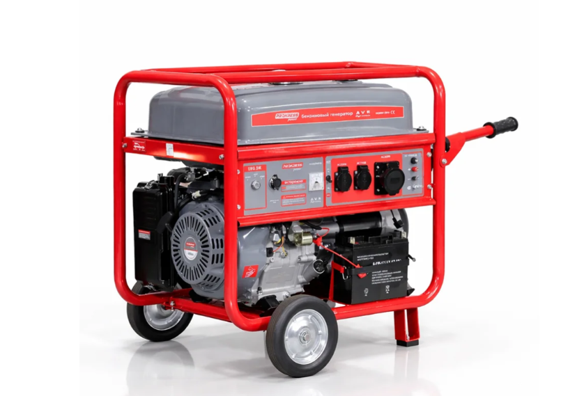 Генератор бензиновый PROKRESS POWER PG12500EAX HD Prof (10.0/9,0кВт, 220Вт, электростар, бак 25л)