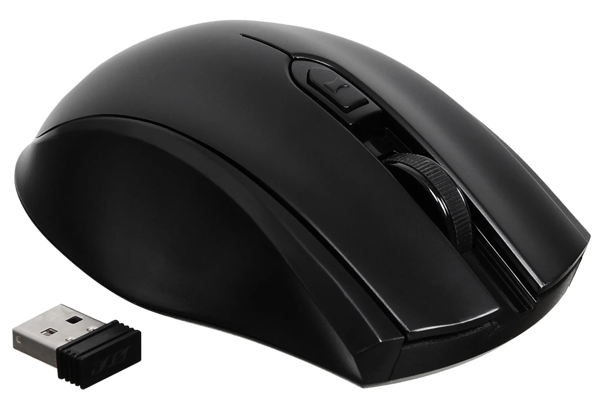 Мышь беспроводная Acer OMR030 черный, 1600 dpi, радиоканал, USB, кнопки - 4