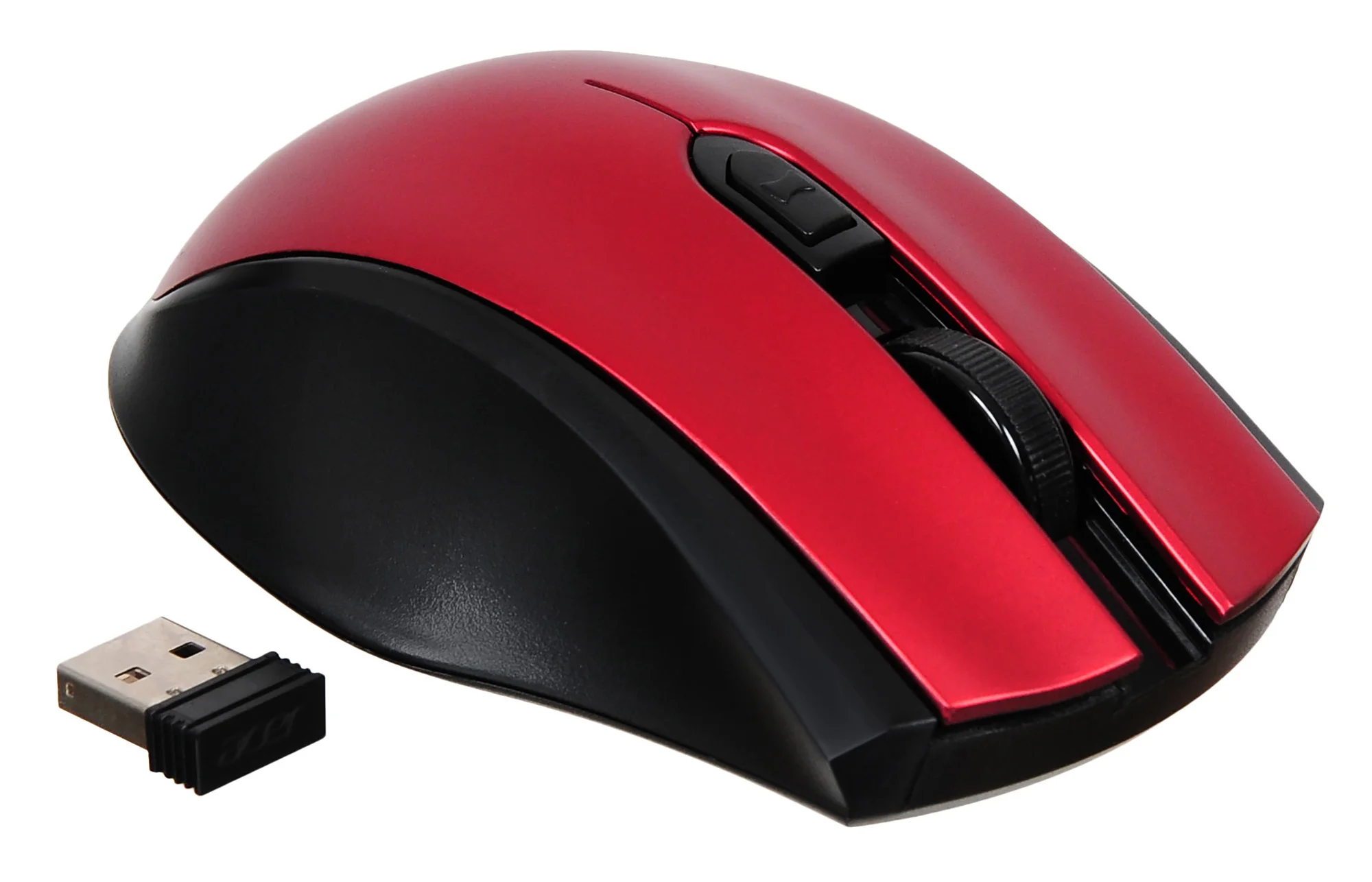 Мышь беспроводная Acer OMR032 черный/красный, 1600 dpi, радиоканал, USB, кнопки - 4