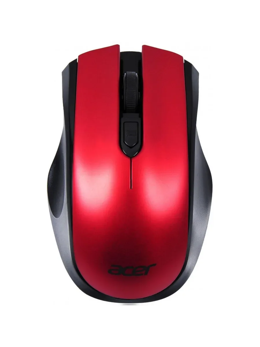 Мышь беспроводная Acer OMR032 черный/красный, 1600 dpi, радиоканал, USB, кнопки - 4