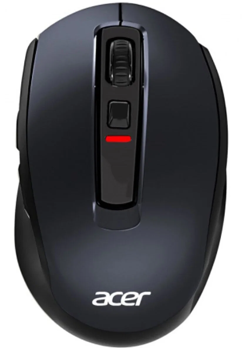 Мышь беспроводная Acer OMR060 черный, 1600 dpi, радиоканал, USB, кнопки - 6