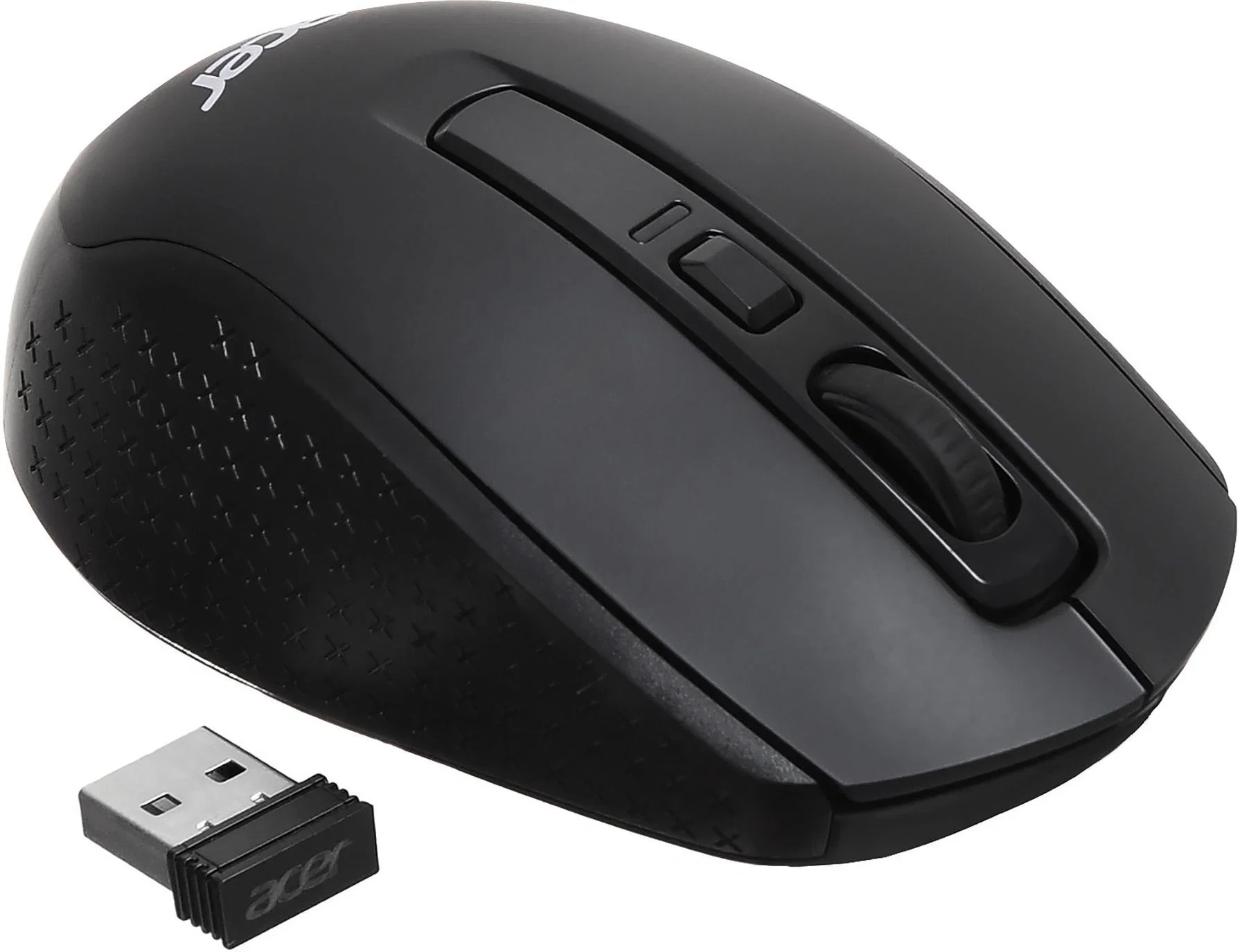 Мышь беспроводная Acer OMR070 черный, 1600 dpi, радиоканал, Bluetooth, USB, кнопки - 6