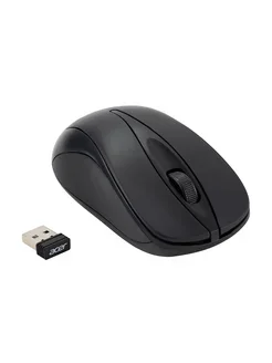 Мышь беспроводная Acer OMR131 черный, 1000 dpi, радиоканал, USB, кнопки - 3