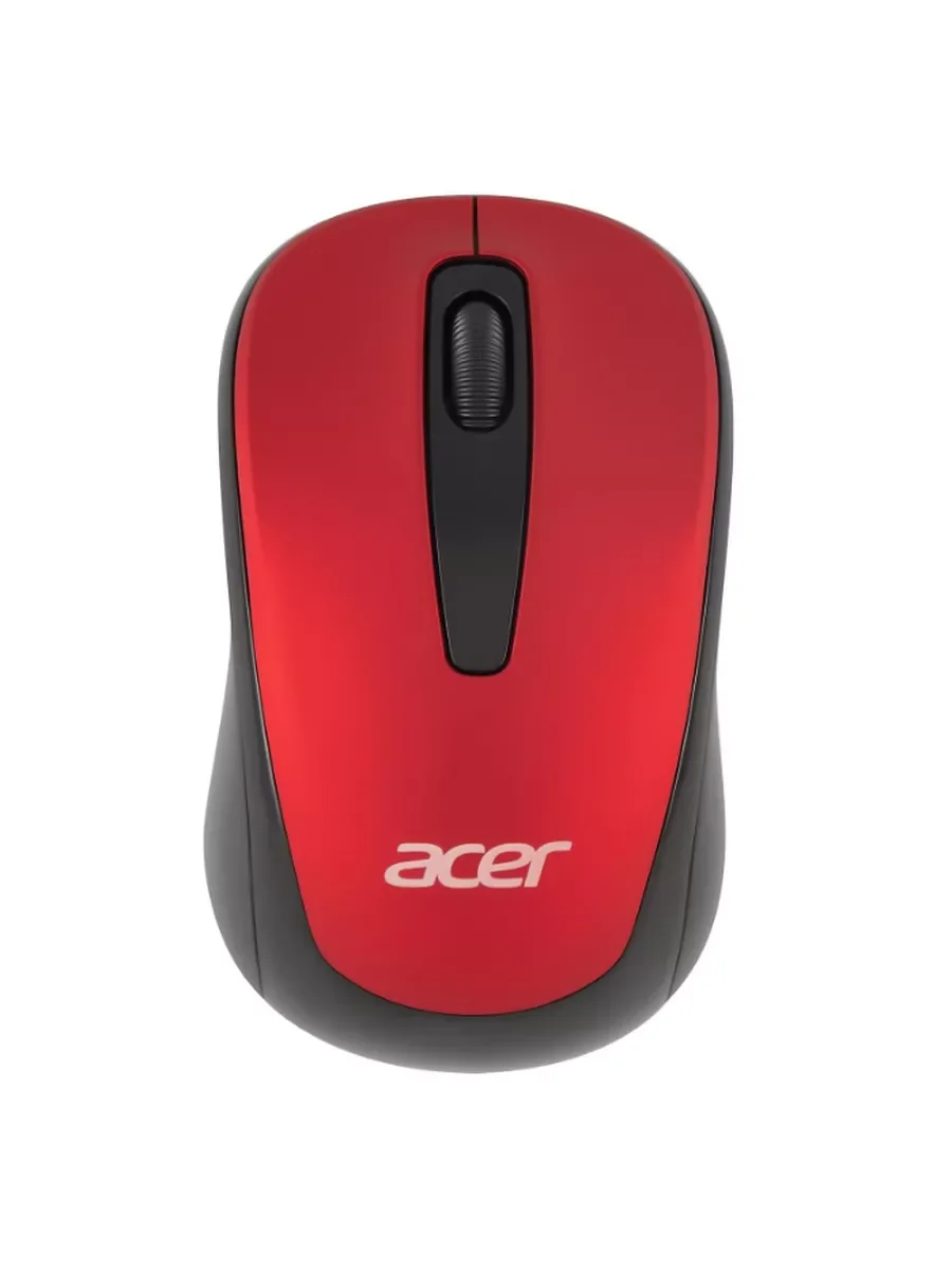 Мышь беспроводная Acer OMR136 красный, 1000 dpi, радиоканал, USB, кнопки - 3