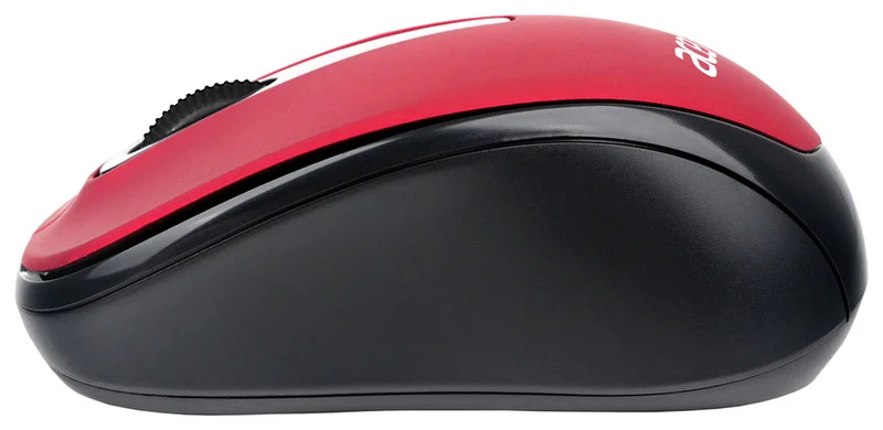 Мышь беспроводная Acer OMR136 красный, 1000 dpi, радиоканал, USB, кнопки - 3