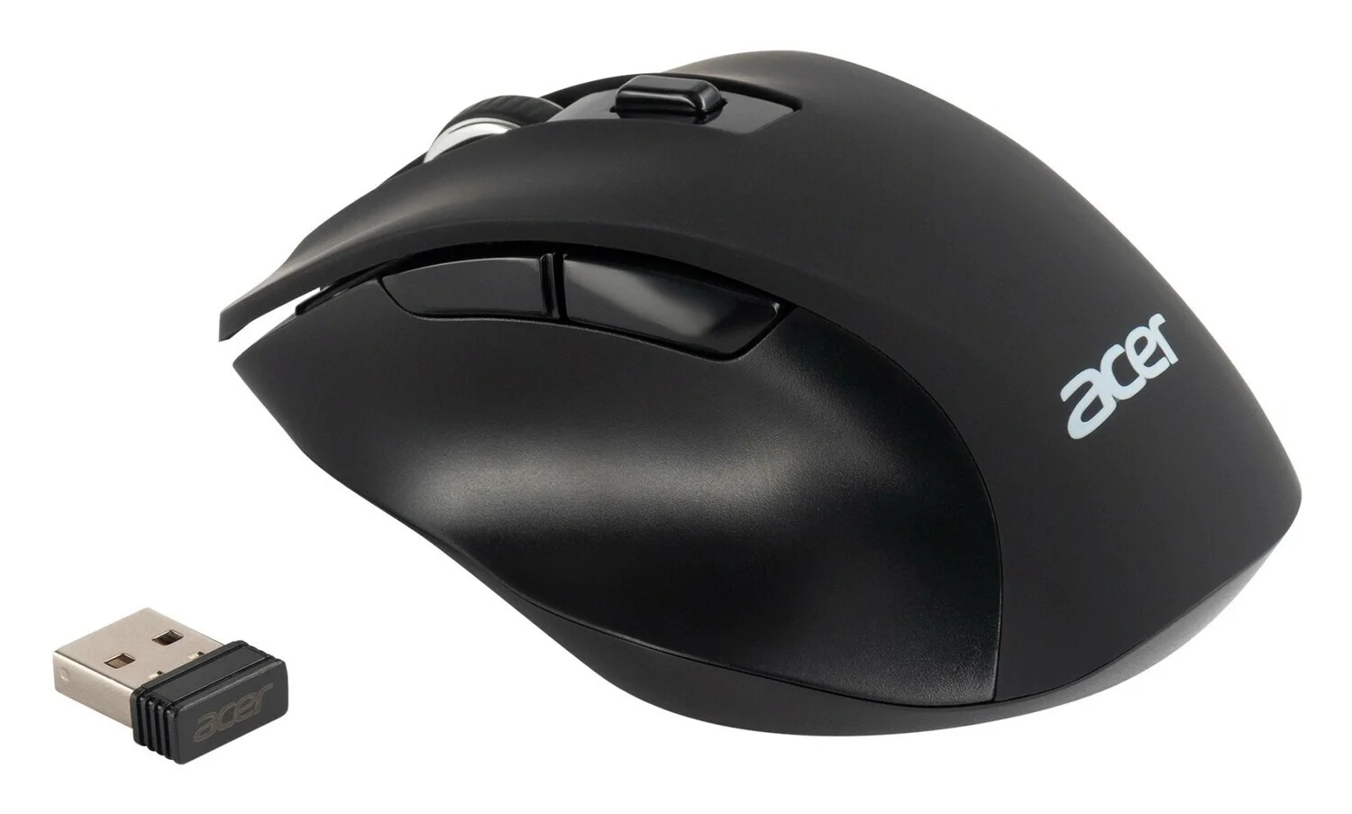 Мышь беспроводная Acer OMR140 черный, 1600 dpi, радиоканал, USB, кнопки - 6