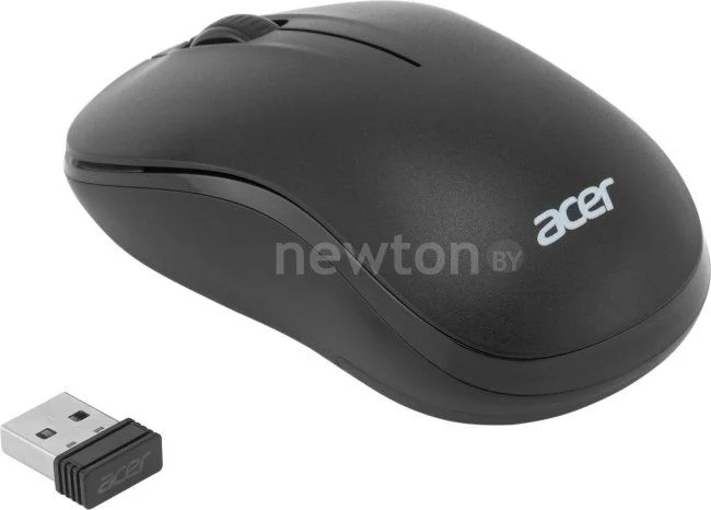 Мышь беспроводная Acer OMR160 черный, 1200 dpi, радиоканал, USB, кнопки - 3
