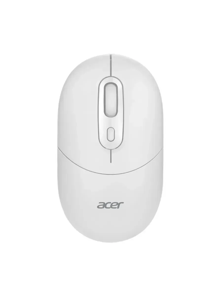 Мышь беспроводная Acer OMR301 белый, 1600 dpi, радиоканал, Bluetooth, USB, кнопки - 4