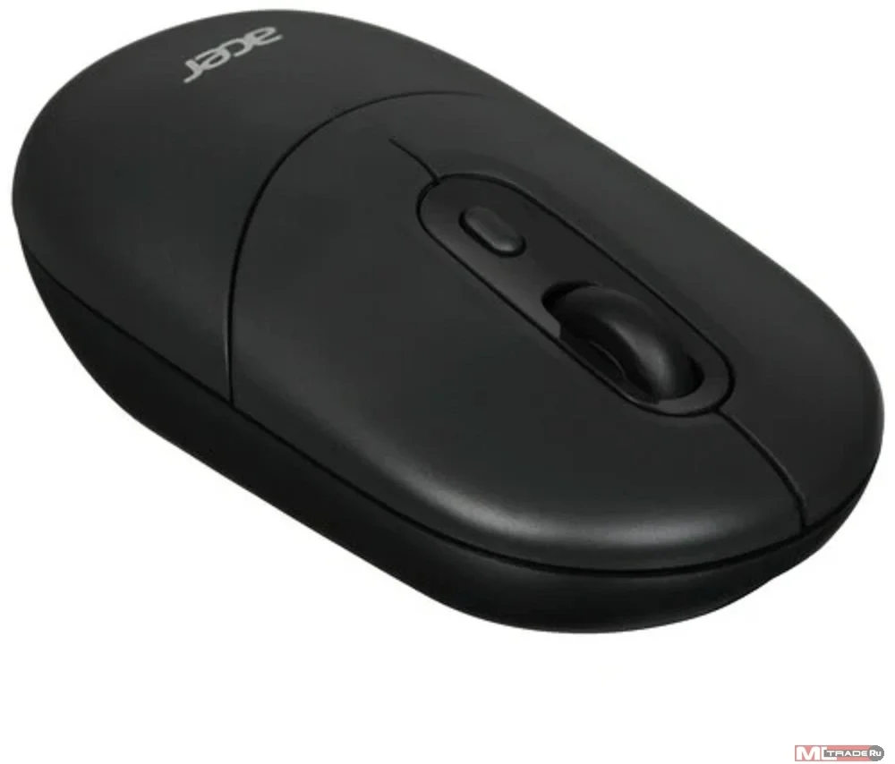 Мышь беспроводная Acer OMR301 черный, 1600 dpi, радиоканал, Bluetooth, USB, кнопки - 4