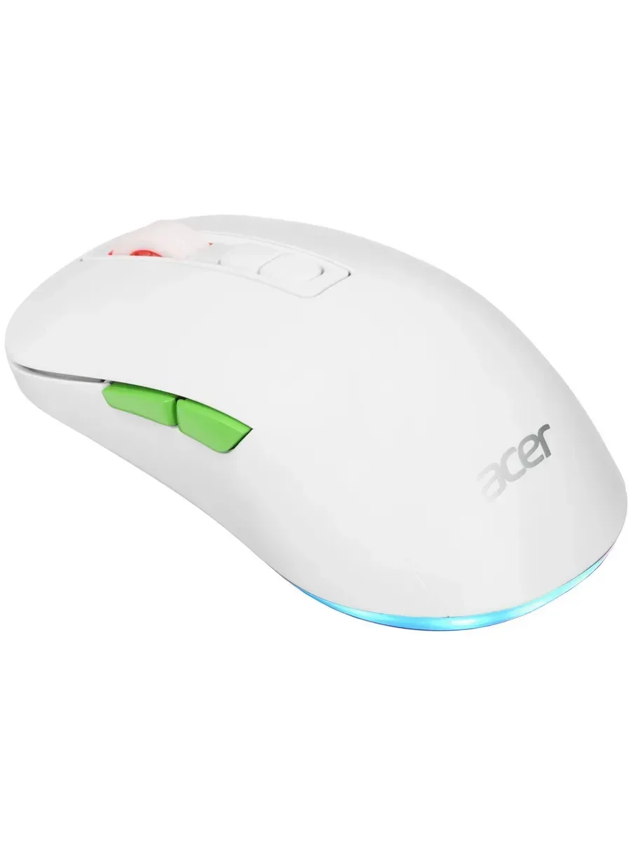 Мышь беспроводная Acer OMR311 белый, 2400 dpi, радиоканал, Bluetooth, USB, кнопки - 7