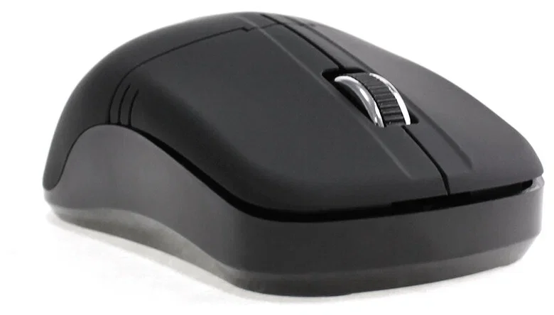 Мышь беспроводная Crown CMM-932W черный, 1000 dpi, радиоканал, USB, кнопки - 3