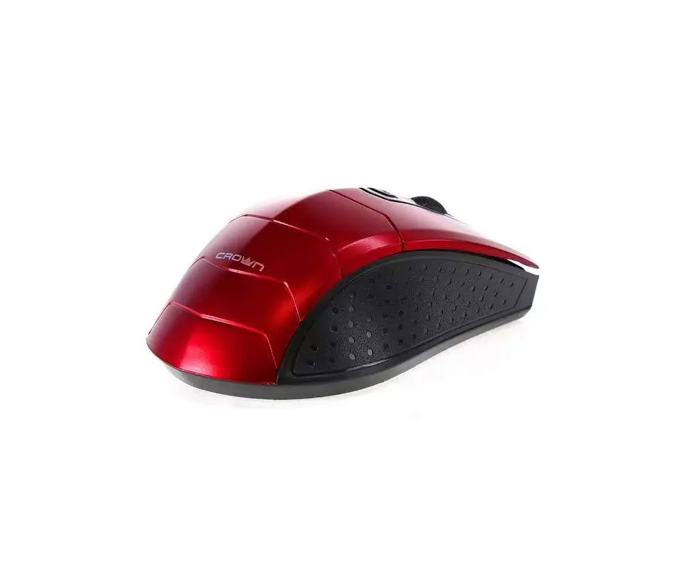Мышь беспроводная Crown CMM-934W красный/черный, 1200 dpi, радиоканал, USB, кнопки - 4