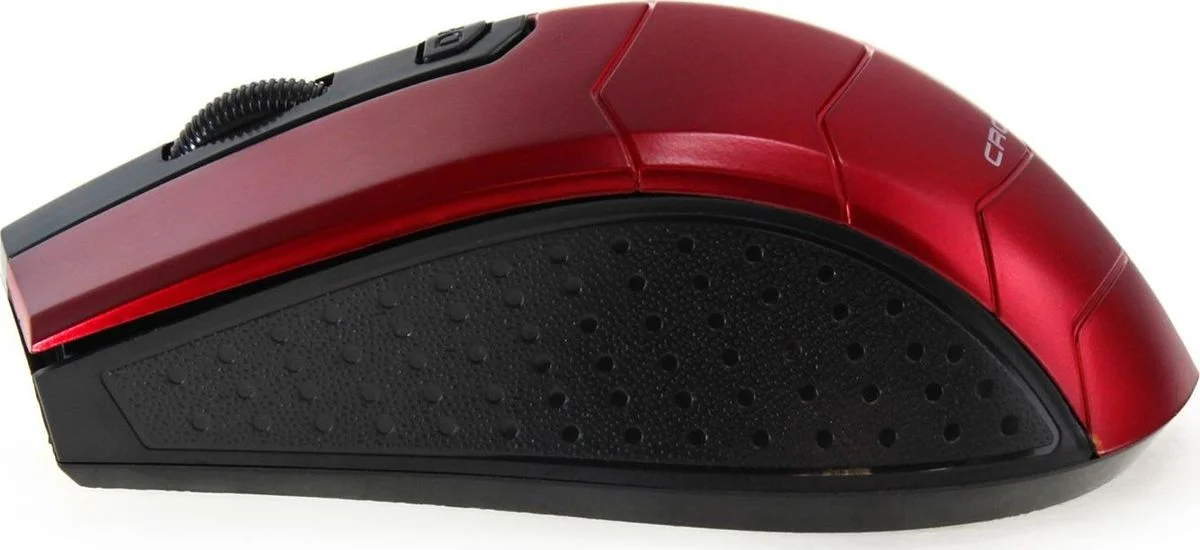Мышь беспроводная Crown CMM-934W красный/черный, 1200 dpi, радиоканал, USB, кнопки - 4