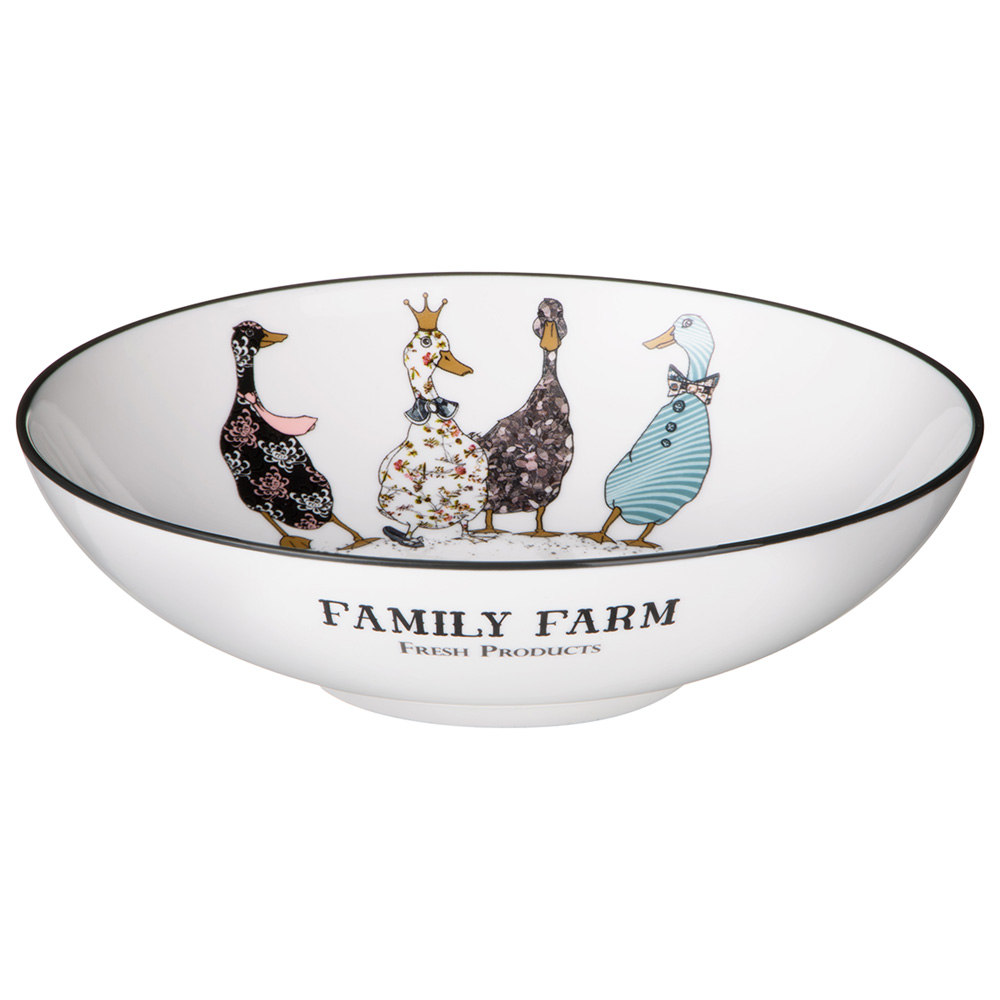 ТАРЕЛКА СУПОВАЯ LEFARD "FAMILY FARM" 18*5,2 СМ 600 МЛ В ФОРМЕ САЛАТНИКА (КОР=24ШТ.)