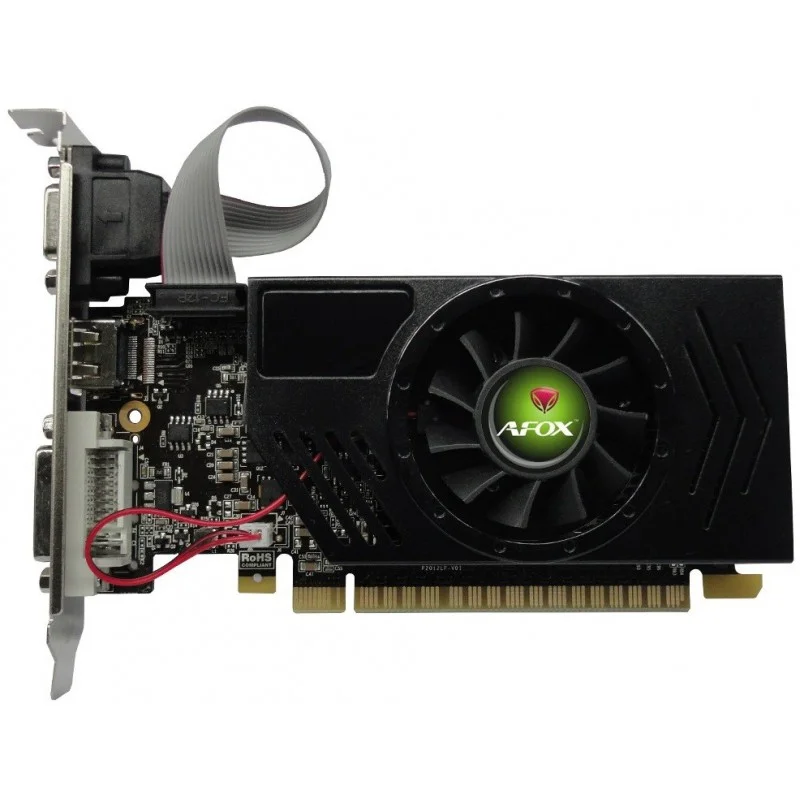 Видеокарта AFOX GT730 2Gb DDR3 PCI-E2.0 2ГБ DDR3, 128 бит, DVI-I, HDMI, VGA (D-Sub), GPU 700 МГц