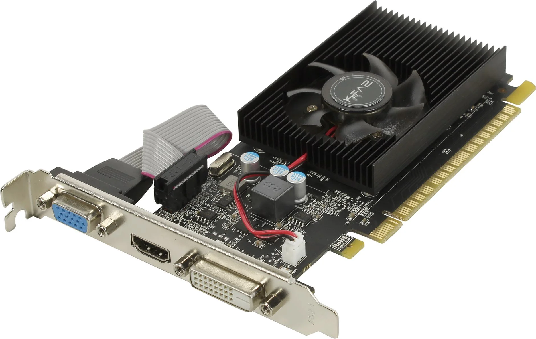 Видеокарта AFOX Radeon R5 220 2Gb DDR3 64Bit DVI HDMI VGA LP Single Fan PCI-E 16x AFR5220-2048D3L5