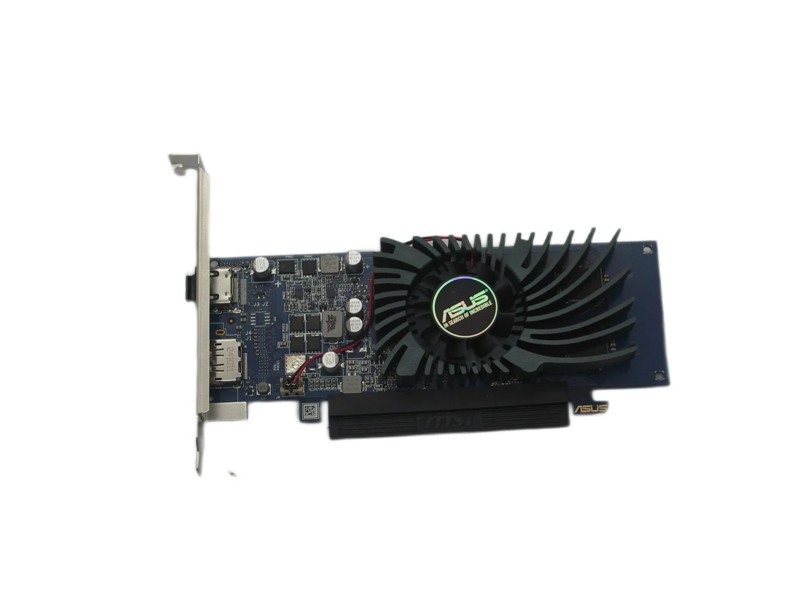 Видеокарта AsusGT1030-2G-BRK nVidia GeForce GT 1030 2048Mb 64bit GDDR5 1228/6008/HDMIx1/DPx1/HDCP PCI-Elow profile Ret