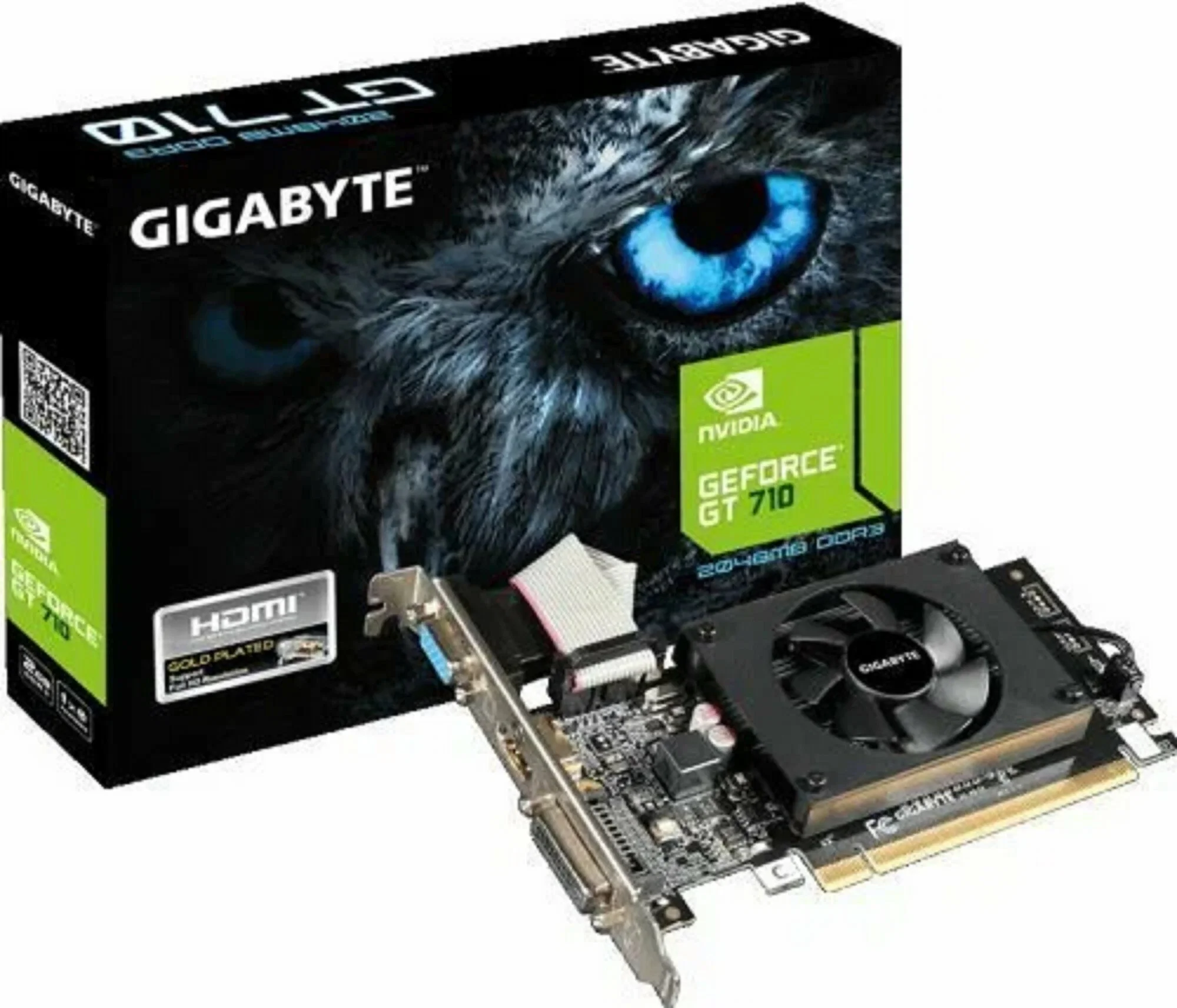 Видеокарта Gigabyte GV-N710D3-2GL V2.0 PCIE8 GT710 2Gb GDDR3