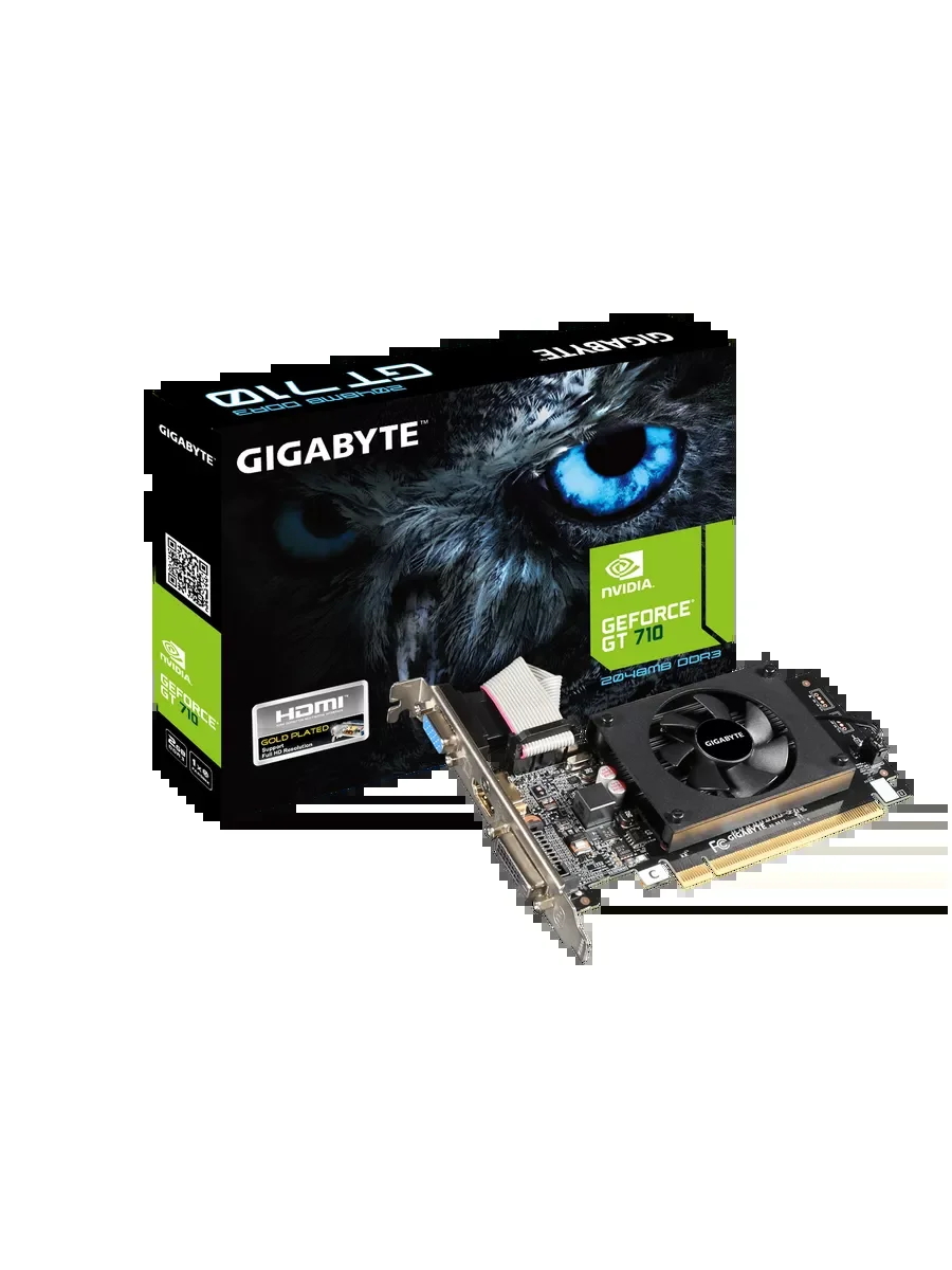 Видеокарта Gigabyte GV-N710D3-2GL V2.0 PCIE8 GT710 2Gb GDDR3