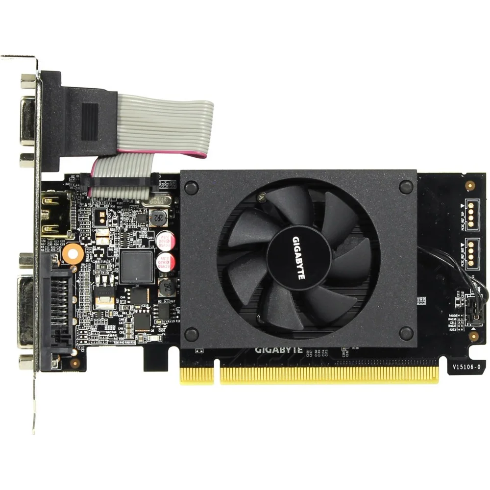 Видеокарта Gigabyte GV-N710D3-2GL V2.0 PCIE8 GT710 2Gb GDDR3