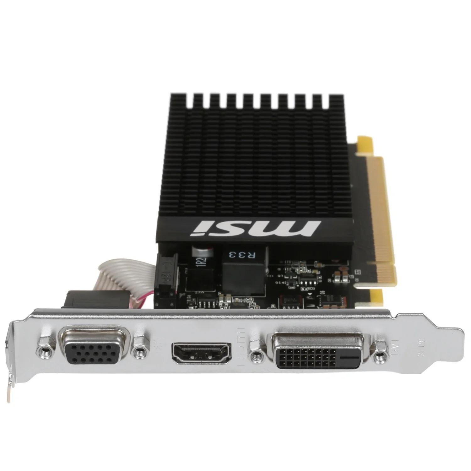 Видеокарта MSI PCI-E GT 710 2GD3H LP nVidia GeForce GT 710 2048Mb 64bit DDR3 954/1600 DVIx1/HDMIx1/CRTx1/HDCP Ret low profile