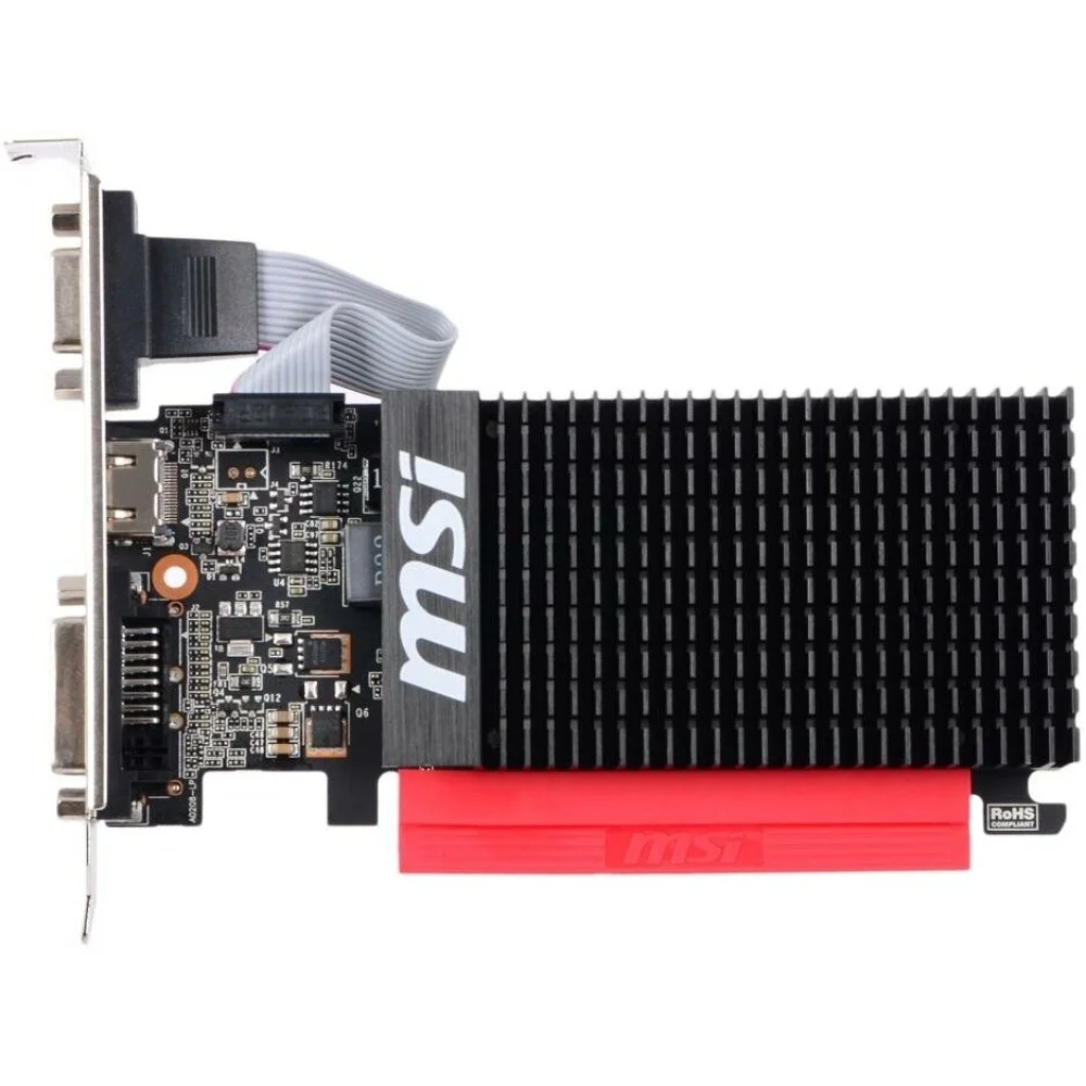Видеокарта MSI PCI-E GT 710 2GD3H LP nVidia GeForce GT 710 2048Mb 64bit DDR3 954/1600 DVIx1/HDMIx1/CRTx1/HDCP Ret low profile