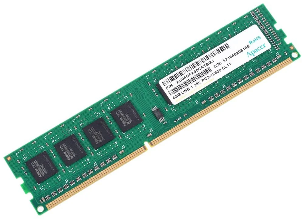 Оперативная память Apacer, DDR3, 4GB (1x4GB), 1600MHz, CL11, DIMM