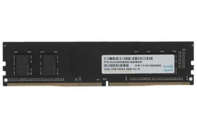 Оперативная память Apacer, DDR4, 4GB (1x4GB), 2666MHz, CL19, SO-DIMM