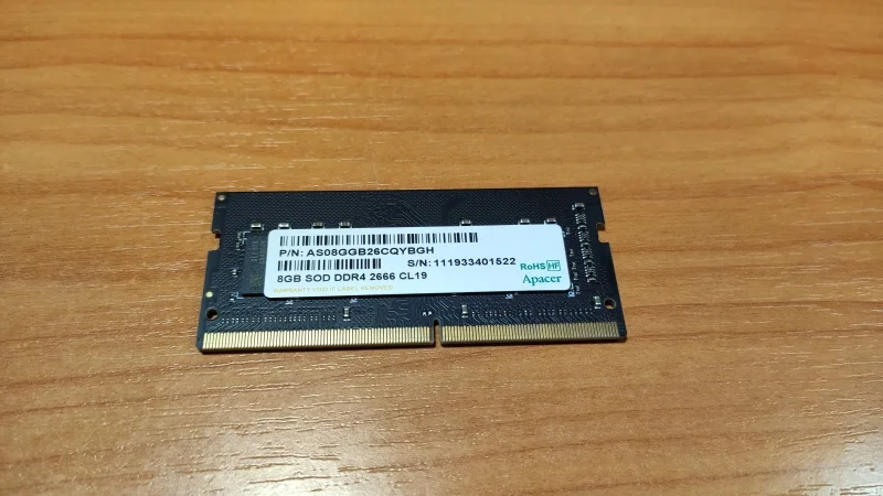 Оперативная память Apacer, DDR4, 8GB (1x8GB), 2666MHz, CL19, DIMM