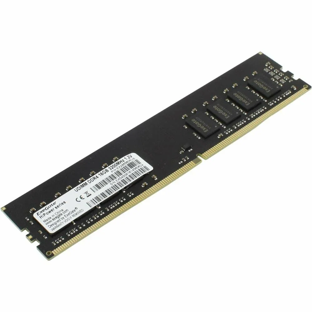 Оперативная память Exegate, DDR4, 8GB (1x8 GB), 2400 MHz, CL17, DIMM, OEM