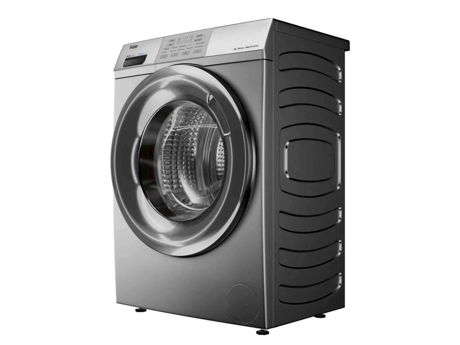 Стиральная машина Haier HW70-BP12919S 7 кг, 1200 об/мин, серебристый, 59,5х85х46, диплей, ИНВЕРТОР!