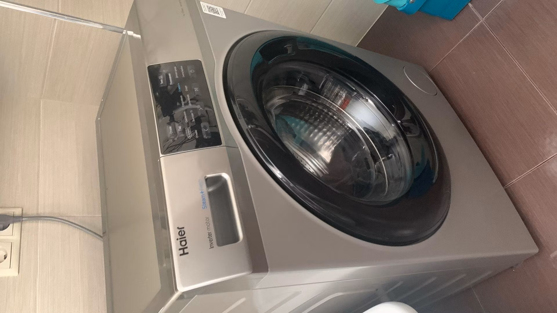 Стиральная машина Haier HW70-BP12919S 7 кг, 1200 об/мин, серебристый, 59,5х85х46, диплей, ИНВЕРТОР!