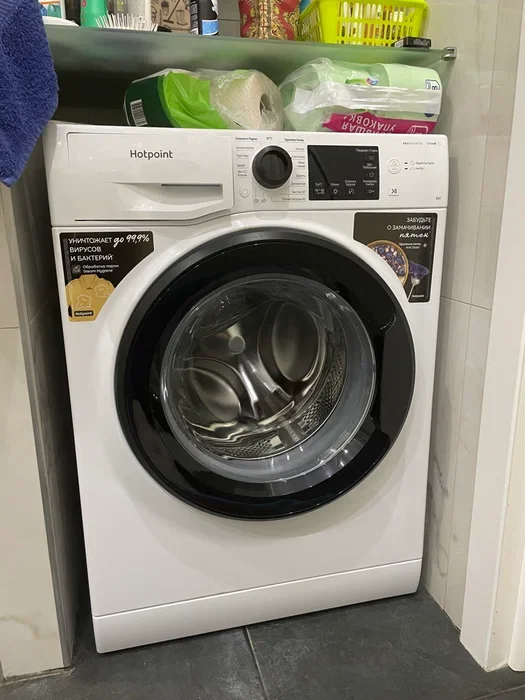 Стиральная машина Hotpoint NSB 6039 K VE RU :6кг 1000 об/мин 59.50х42.50х85 см дисплей ПАР инвертор