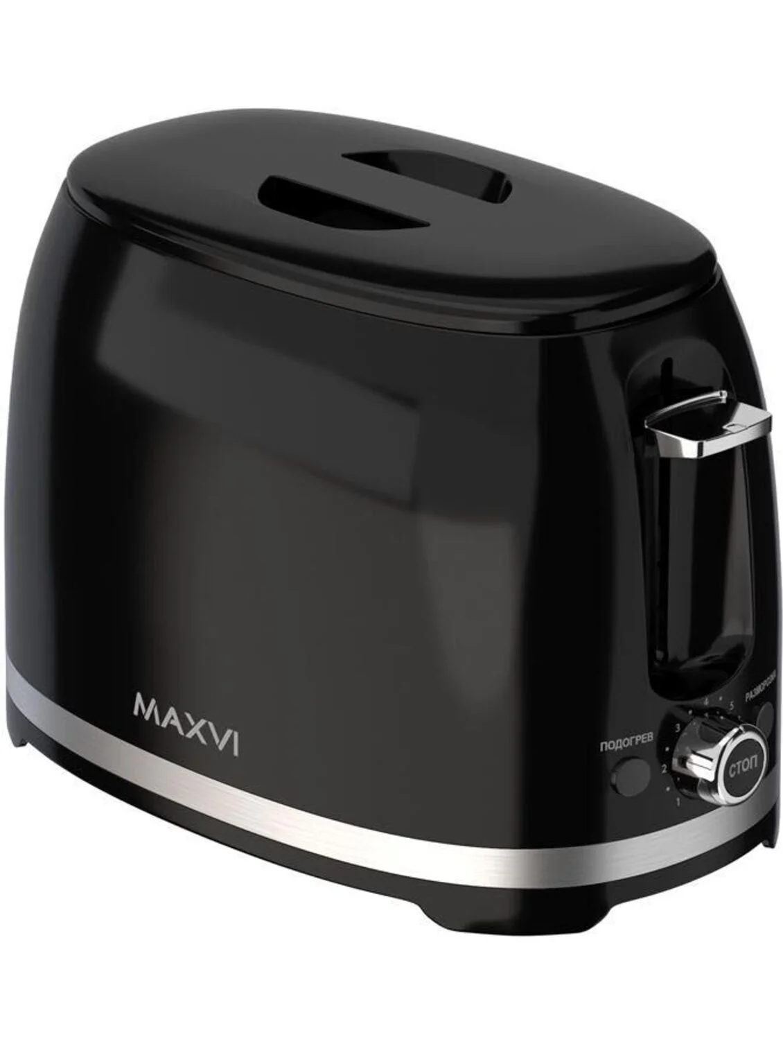 Тостер Maxvi KT821P черный