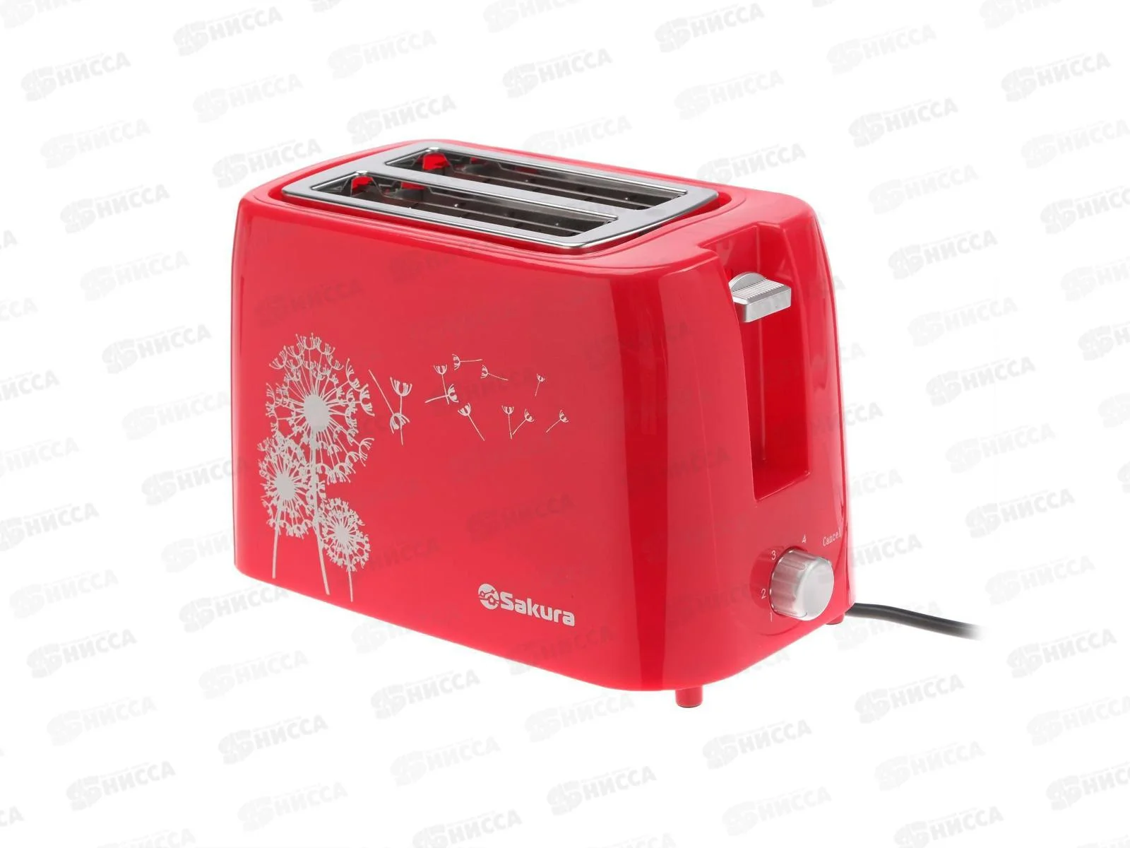 Тостер Sakura SA-7608R 750Вт подогрев красн