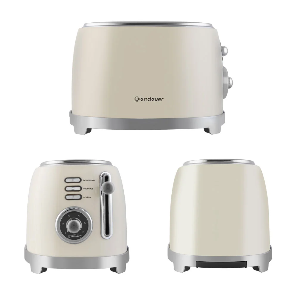 Тостер электрический ENDEVER Skyline ST-129 850 Вт, бежевый