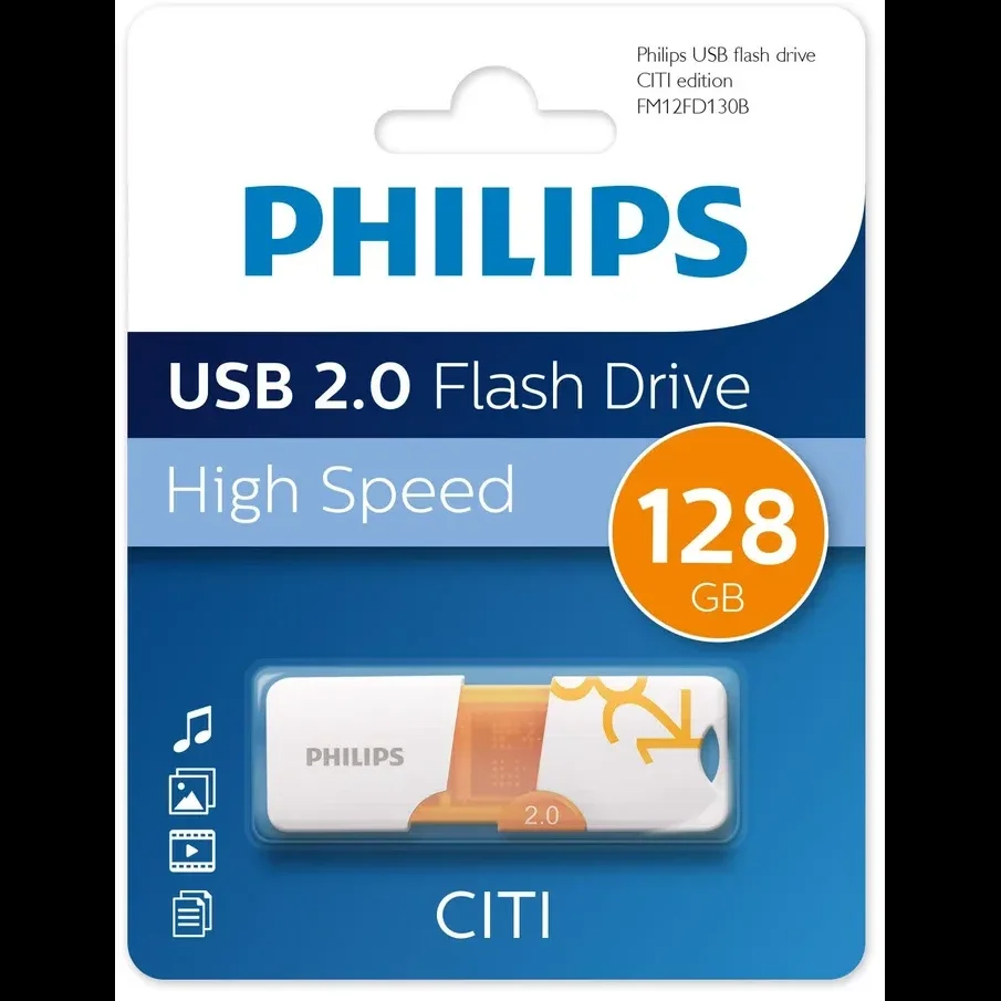 Флеш накопитель 128GB PHILIPS CITI2.0 128GB, USB 2.0
