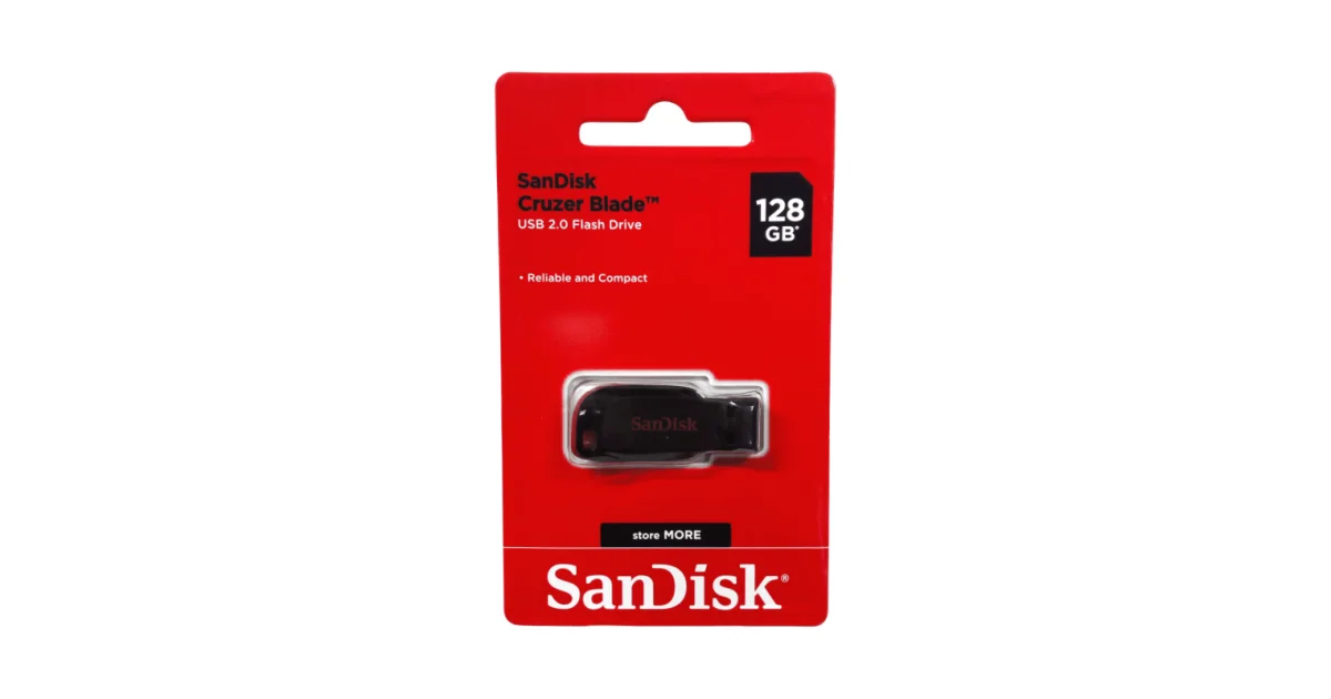 Флеш накопитель 128GB SanDisk CZ50 Cruzer Blade, USB 2.0
